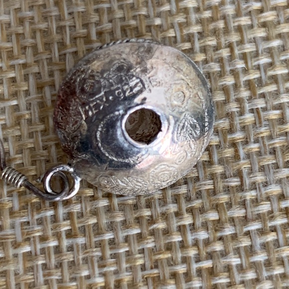 Sterling sombrero earrings from Mexico - Picture 3 of 5